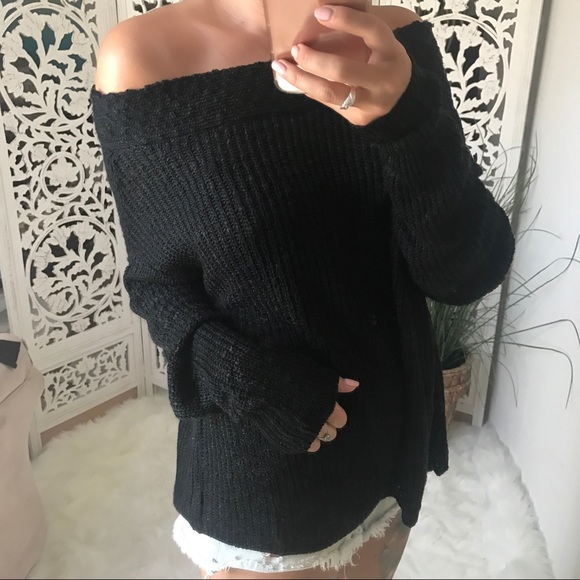 Sweaters - LAST 1️⃣ BLAKELY Slub Off Shoulder Sweater